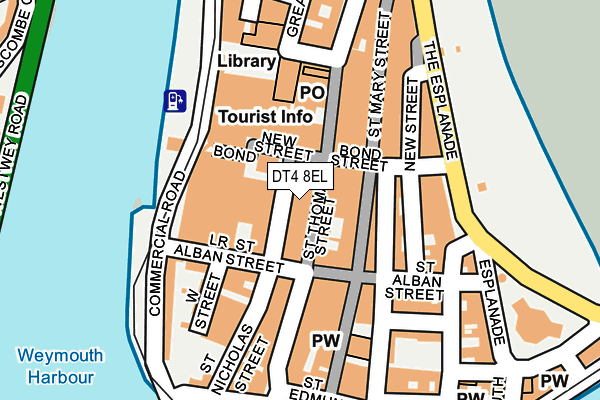 DT4 8EL map - OS OpenMap – Local (Ordnance Survey)