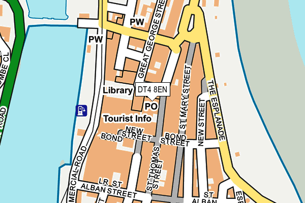 DT4 8EN map - OS OpenMap – Local (Ordnance Survey)