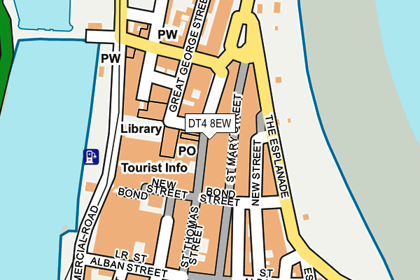 DT4 8EW map - OS OpenMap – Local (Ordnance Survey)