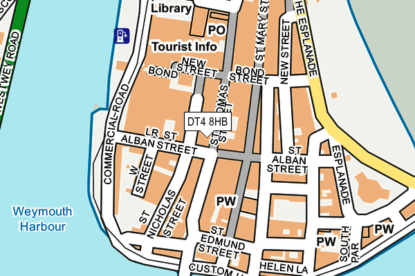 DT4 8HB map - OS OpenMap – Local (Ordnance Survey)