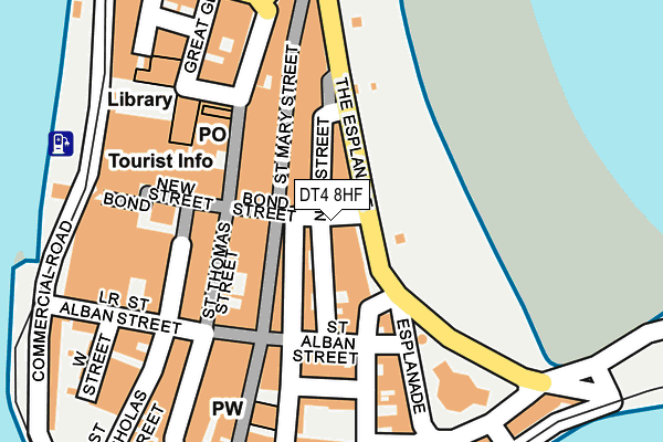 DT4 8HF map - OS OpenMap – Local (Ordnance Survey)