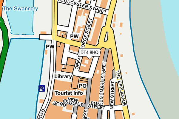 DT4 8HQ map - OS OpenMap – Local (Ordnance Survey)