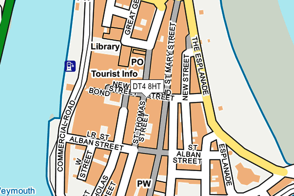 DT4 8HT map - OS OpenMap – Local (Ordnance Survey)