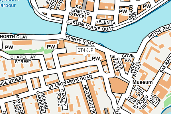 DT4 8JP map - OS OpenMap – Local (Ordnance Survey)