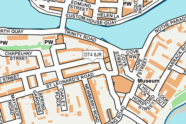 DT4 8JR map - OS OpenMap – Local (Ordnance Survey)