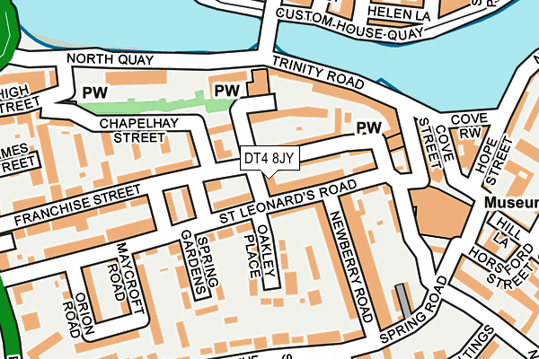 DT4 8JY map - OS OpenMap – Local (Ordnance Survey)