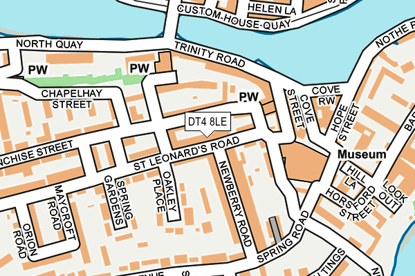 DT4 8LE map - OS OpenMap – Local (Ordnance Survey)