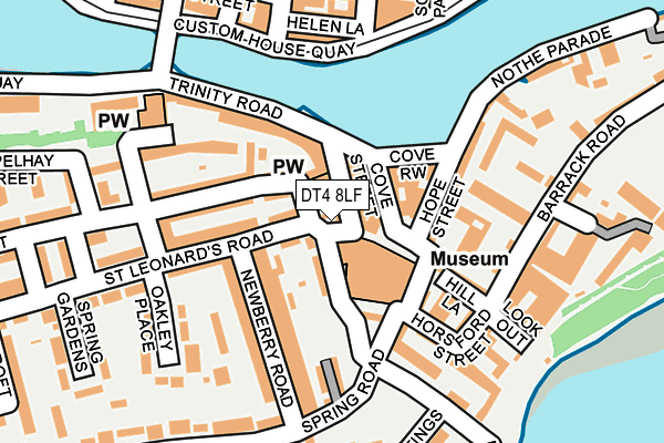 DT4 8LF map - OS OpenMap – Local (Ordnance Survey)