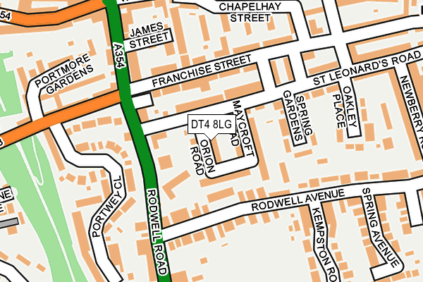 DT4 8LG map - OS OpenMap – Local (Ordnance Survey)