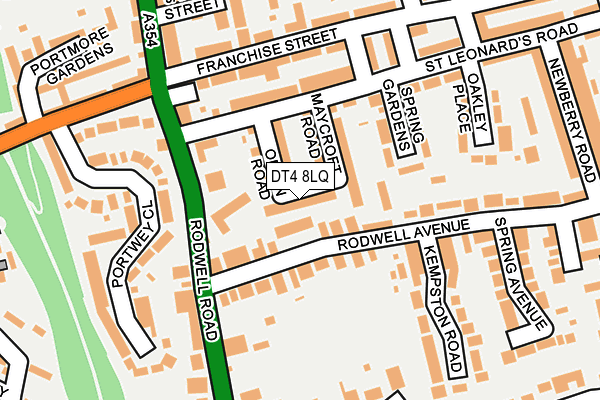 DT4 8LQ map - OS OpenMap – Local (Ordnance Survey)