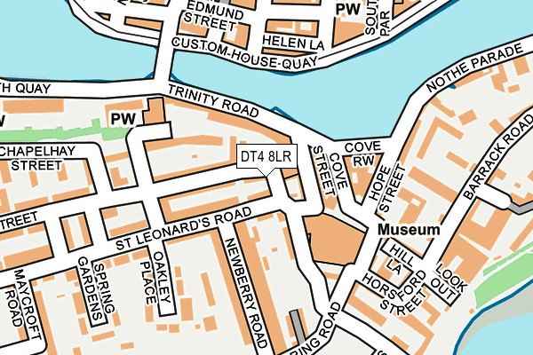 DT4 8LR map - OS OpenMap – Local (Ordnance Survey)