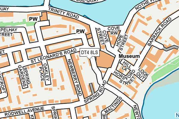 DT4 8LS map - OS OpenMap – Local (Ordnance Survey)