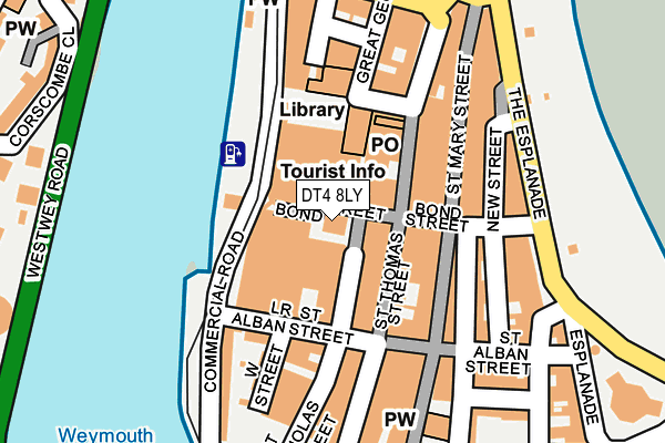 DT4 8LY map - OS OpenMap – Local (Ordnance Survey)