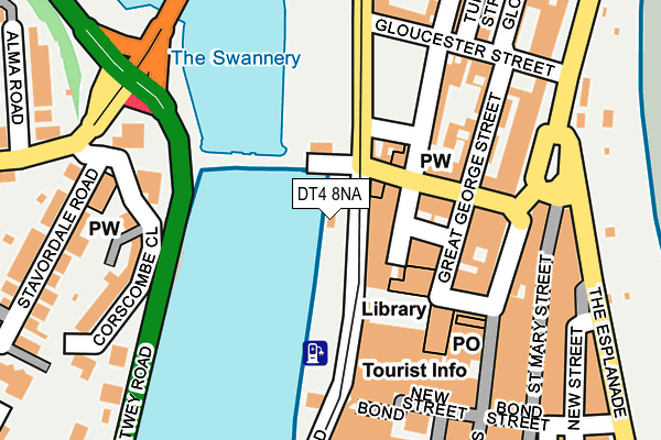 DT4 8NA map - OS OpenMap – Local (Ordnance Survey)