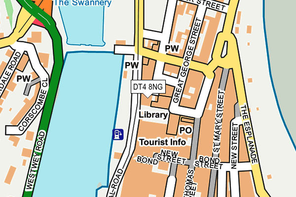 DT4 8NG map - OS OpenMap – Local (Ordnance Survey)