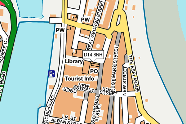 DT4 8NH map - OS OpenMap – Local (Ordnance Survey)