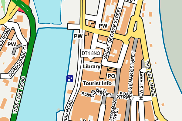 DT4 8NQ map - OS OpenMap – Local (Ordnance Survey)