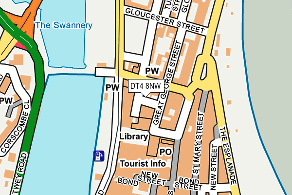 DT4 8NW map - OS OpenMap – Local (Ordnance Survey)