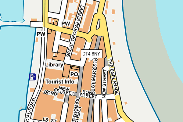 DT4 8NY map - OS OpenMap – Local (Ordnance Survey)