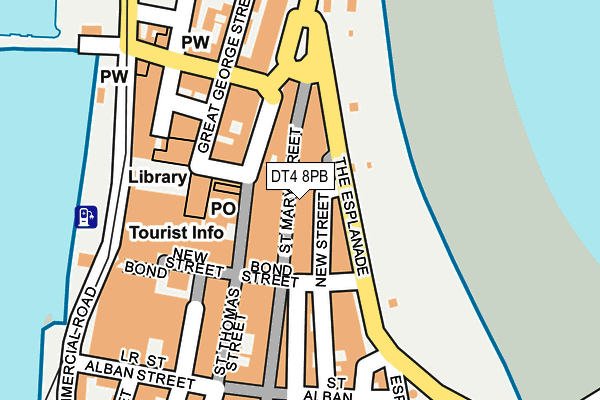 DT4 8PB map - OS OpenMap – Local (Ordnance Survey)