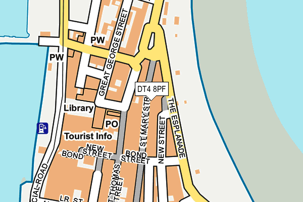 DT4 8PF map - OS OpenMap – Local (Ordnance Survey)