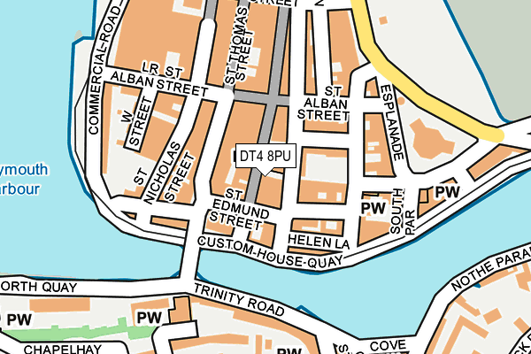 DT4 8PU map - OS OpenMap – Local (Ordnance Survey)