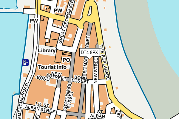 DT4 8PX map - OS OpenMap – Local (Ordnance Survey)