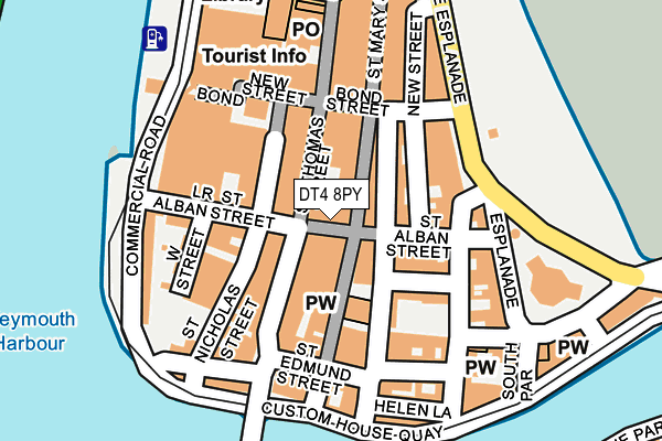 DT4 8PY map - OS OpenMap – Local (Ordnance Survey)