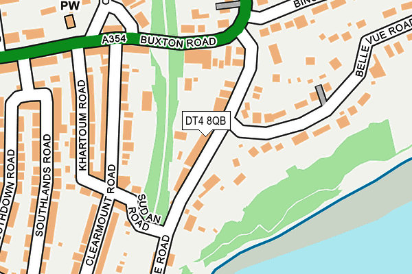 DT4 8QB map - OS OpenMap – Local (Ordnance Survey)