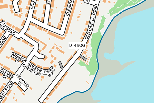 DT4 8QG map - OS OpenMap – Local (Ordnance Survey)