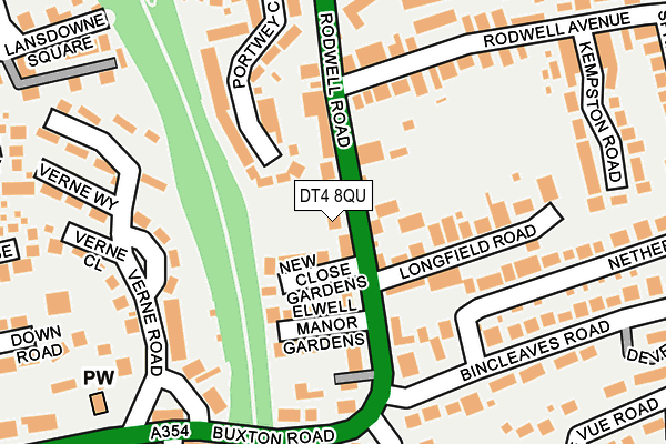 DT4 8QU map - OS OpenMap – Local (Ordnance Survey)