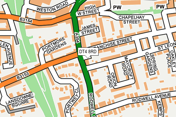 DT4 8RD map - OS OpenMap – Local (Ordnance Survey)