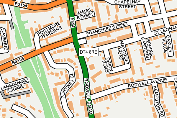 DT4 8RE map - OS OpenMap – Local (Ordnance Survey)