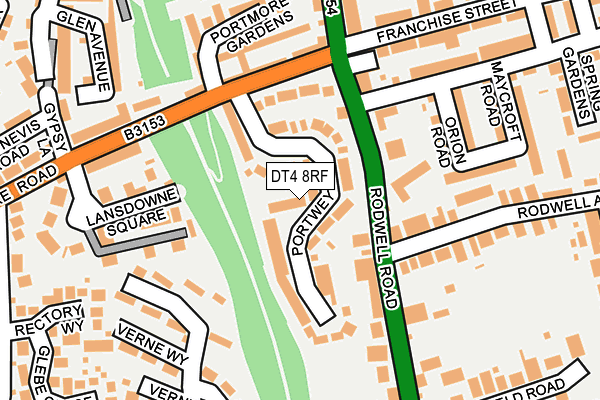 DT4 8RF map - OS OpenMap – Local (Ordnance Survey)