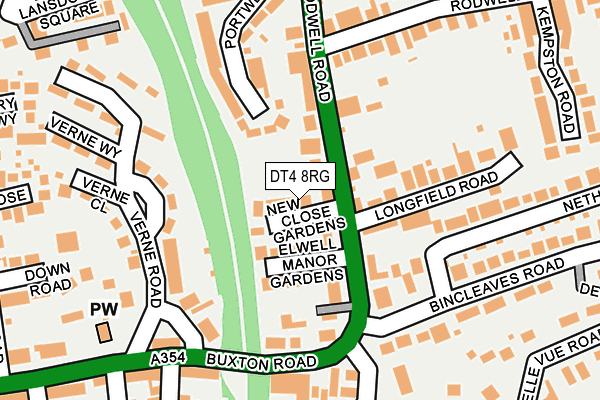 DT4 8RG map - OS OpenMap – Local (Ordnance Survey)