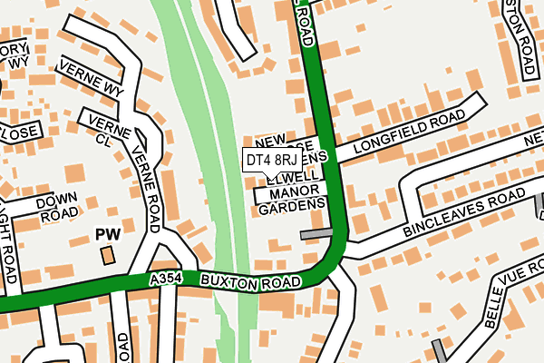 DT4 8RJ map - OS OpenMap – Local (Ordnance Survey)