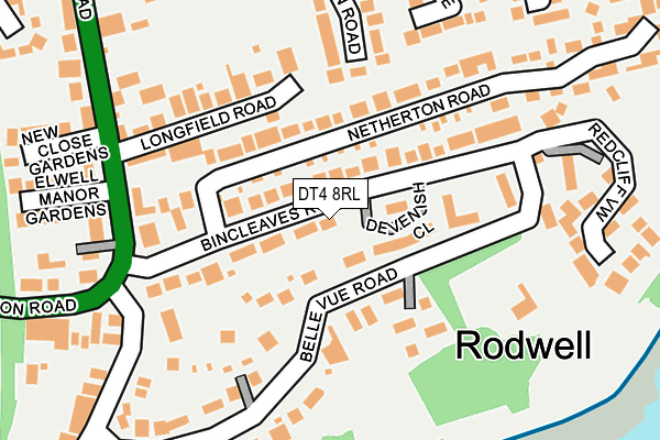 DT4 8RL map - OS OpenMap – Local (Ordnance Survey)