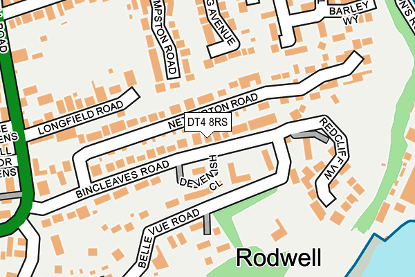 DT4 8RS map - OS OpenMap – Local (Ordnance Survey)