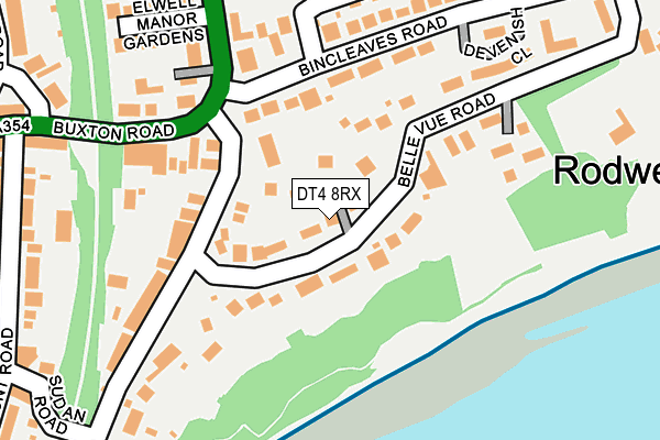 DT4 8RX map - OS OpenMap – Local (Ordnance Survey)