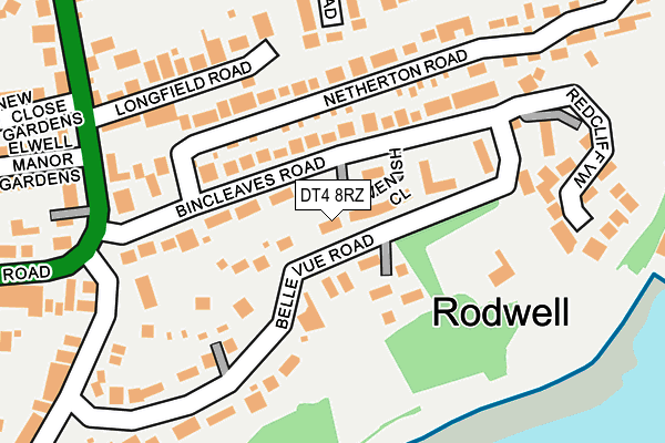 DT4 8RZ map - OS OpenMap – Local (Ordnance Survey)