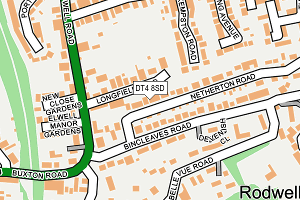 DT4 8SD map - OS OpenMap – Local (Ordnance Survey)