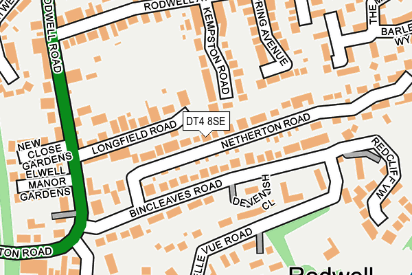 DT4 8SE map - OS OpenMap – Local (Ordnance Survey)