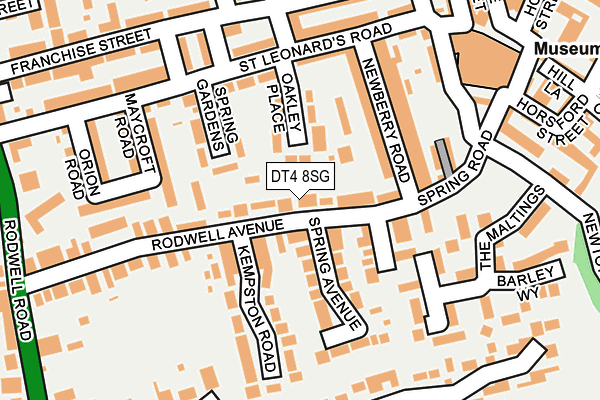 DT4 8SG map - OS OpenMap – Local (Ordnance Survey)