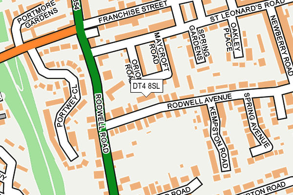 DT4 8SL map - OS OpenMap – Local (Ordnance Survey)