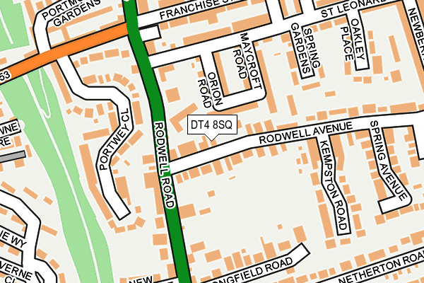 DT4 8SQ map - OS OpenMap – Local (Ordnance Survey)