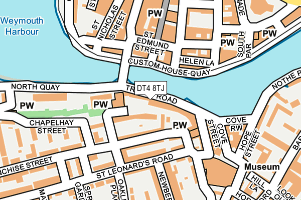 DT4 8TJ map - OS OpenMap – Local (Ordnance Survey)