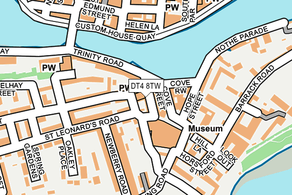 DT4 8TW map - OS OpenMap – Local (Ordnance Survey)
