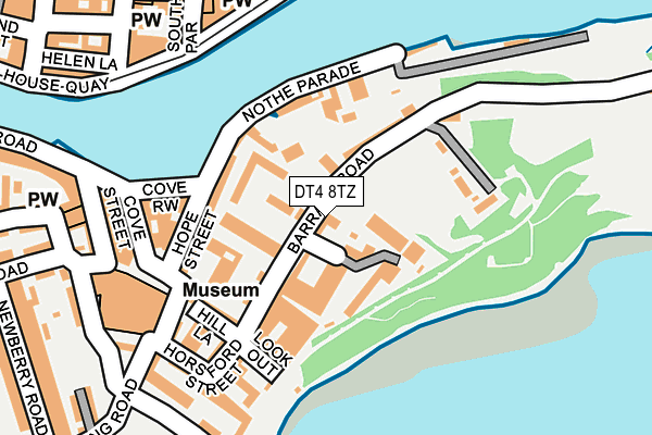 DT4 8TZ map - OS OpenMap – Local (Ordnance Survey)