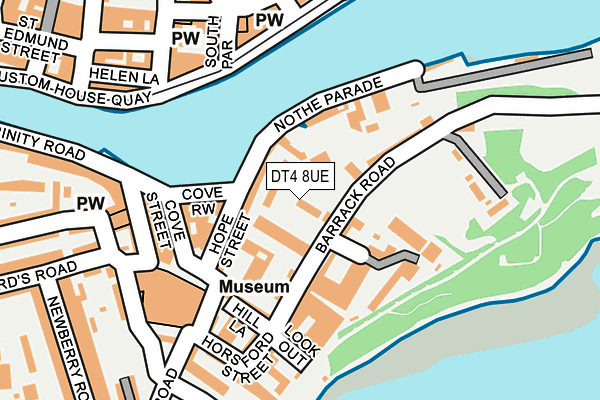 DT4 8UE map - OS OpenMap – Local (Ordnance Survey)