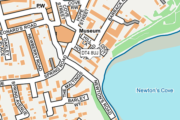 DT4 8UJ map - OS OpenMap – Local (Ordnance Survey)